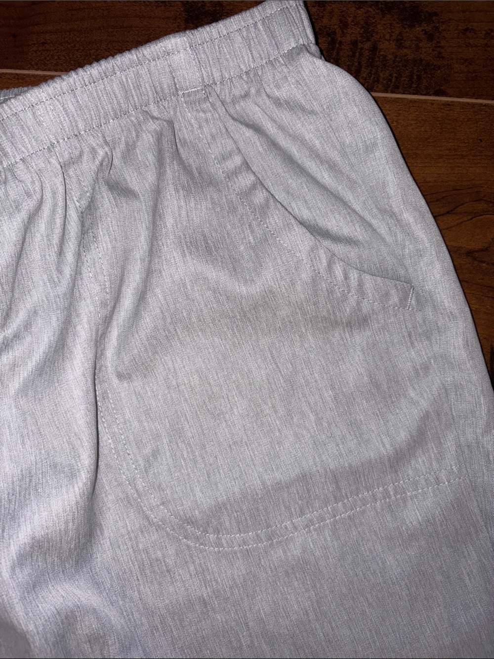 Allison Daley Light Heathered Gray Pull-On Capri Pants - Picture 5 of 8